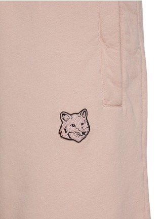  - MAISON KITSUNÉ - Bold Fox Head Patch Cotton Jogger Shorts