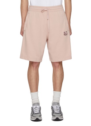 首图 - 点击放大 - MAISON KITSUNÉ - Bold Fox Head Patch Cotton Jogger Shorts