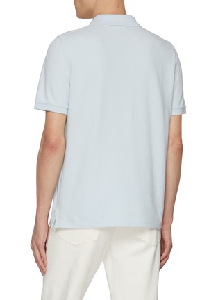 背面 - 点击放大 - MAISON KITSUNÉ - Fox Head Patch Cotton Polo Shirt