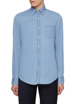 首图 - 点击放大 - PAUL & SHARK - Buttoned Down Pocket Extra Soft Denim Shirt