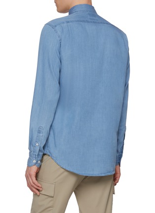 背面 - 点击放大 - PAUL & SHARK - Buttoned Down Pocket Extra Soft Denim Shirt