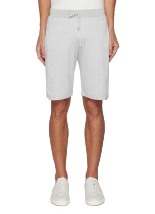 首图 - 点击放大 - PAUL & SHARK - Drawstring Fleece Silk Cotton Bermuda Shorts