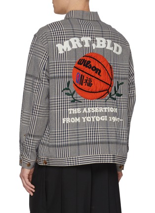 背面 - 点击放大 - KHOKI - Hand Embroidery Checkered Cotton Jacket
