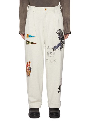 首图 - 点击放大 - KHOKI - Graphic Print Cotton Sweatpants