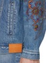  - KHOKI - Light Wash Multi-Pocket Embroidery Denim Jacket