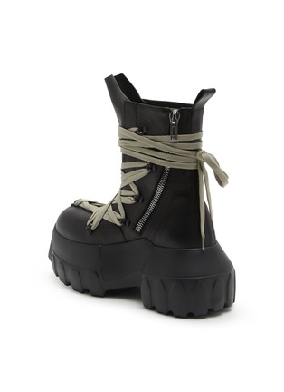  - RICK OWENS - 厚底真皮系带筒靴