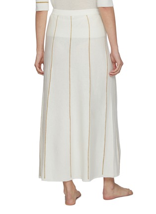 背面 - 点击放大 - ERES - Merry Striped Wool Cashmere Skirt