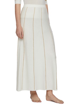 正面 -点击放大 - ERES - Merry Striped Wool Cashmere Skirt