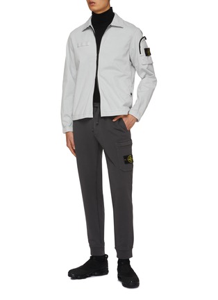 模特儿示范图 - 点击放大 - STONE ISLAND - 系带工装休闲长裤