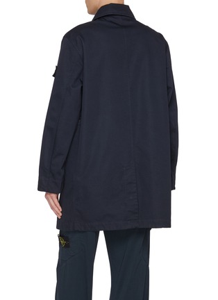 背面 - 点击放大 - STONE ISLAND - Raso Gommato 3L Organic Cotton Blend Car Coat Jacket