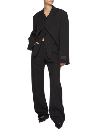 模特儿示范图 - 点击放大 - ALEXANDERWANG - 剪裁羊毛上衣