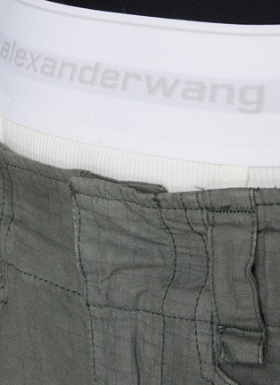  - ALEXANDERWANG - 弹力腰拼接工装裤