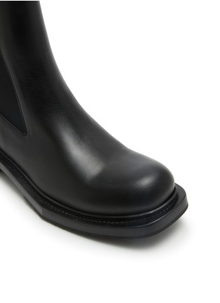 细节 - 点击放大 - RICK OWENS - 线条皮革及踝靴