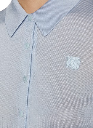  - T BY ALEXANDER WANG - 刺绣 LOGO 纽扣开衫