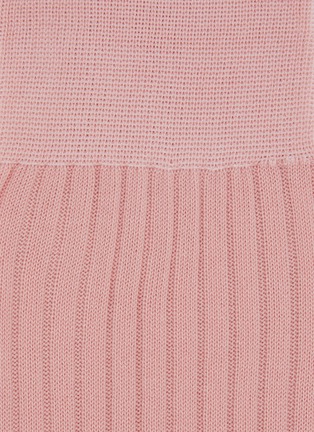 细节 - 点击放大 - PANTHERELLA - Danvers 5x3 Rib Cotton Blend Short Anklet Socks
