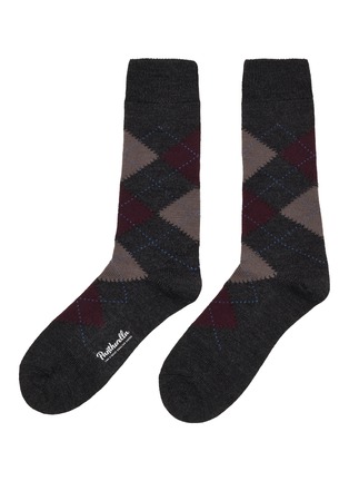 首图 - 点击放大 - PANTHERELLA - Raction Argyle Wool Blend Standard Socks