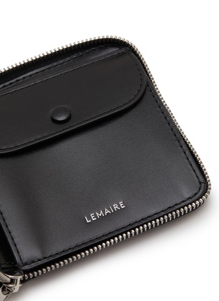 细节 - 点击放大 - LEMAIRE - Patina Zip Compact Bi Fold Leather Purse