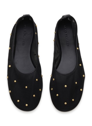 细节 - 点击放大 - DEAR FRANCES - Studs Embellished Mesh Ballerina Flats
