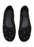 细节 - 点击放大 - DEAR FRANCES - Studs Embellished Mesh Ballerina Flats