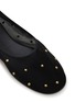 细节 - 点击放大 - DEAR FRANCES - Studs Embellished Mesh Ballerina Flats