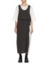首图 - 点击放大 - Y'S - Stripe Panelled Hybrid Jersey Dress