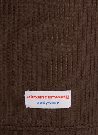  - ALEXANDERWANG - 圆领罗纹针织连衣裙