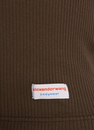  - ALEXANDERWANG - 纯棉罗纹短袖 T 恤