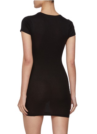 背面 - 点击放大 - ALEXANDERWANG - Crewneck Cotton Mini Dress