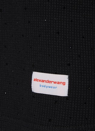  - ALEXANDERWANG - 水晶烫钻华夫格上衣