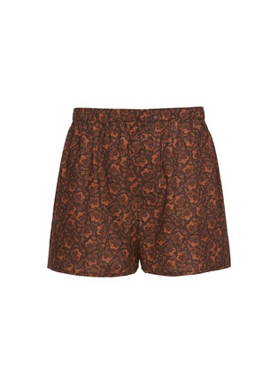 首图 - 点击放大 - SUNSPEL - Floral Printed Cotton Boxer Shorts