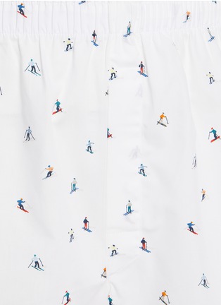 细节 - 点击放大 - SUNSPEL - Ski Slope Printed Cotton Boxer Shorts