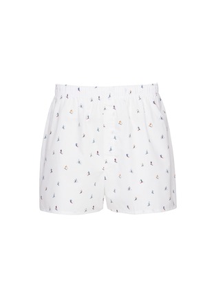 首图 - 点击放大 - SUNSPEL - Ski Slope Printed Cotton Boxer Shorts