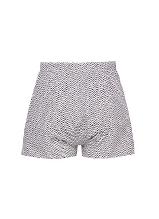 模特儿示范图 - 点击放大 - SUNSPEL - Peguin Printed Cotton Boxer Shorts