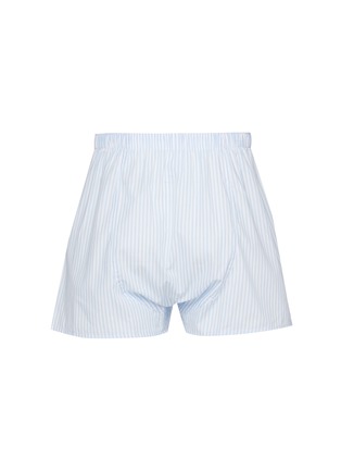 模特儿示范图 - 点击放大 - SUNSPEL - Striped Cotton Boxer Shorts