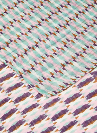 细节 - 点击放大 - ÉPICE - Geometric Print Cotton Silk Square Bandana