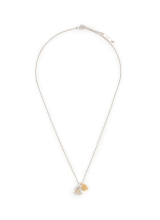 首图 - 点击放大 - SSIL - Clover Rhodium Gold Plated Brass Necklace