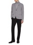 模特儿示范图 - 点击放大 - LARDINI - Notch Lapel Single Breasted Knitted Blazer