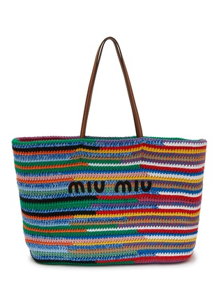 首图 - 点击放大 - MIU MIU - 钩编棉质托特包
