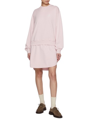 模特儿示范图 - 点击放大 - JW ANDERSON - 卫衣拼接连衣裙