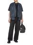 模特儿示范图 - 点击放大 - FDMTL - V-Neck Printed Pocket Boro Shirt