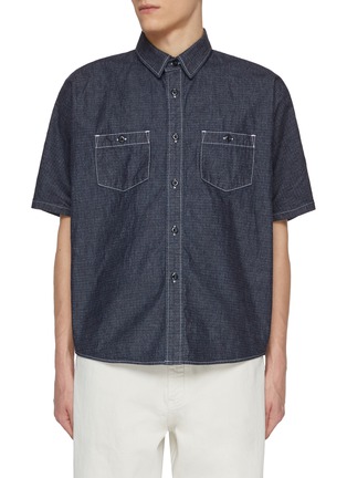 首图 - 点击放大 - FDMTL - Contrast Print Pocket Cotton Shirt