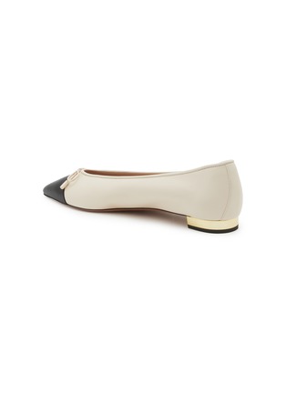  - AQUAZZURA - Gioia Leather Ballerina Flats