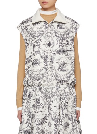 首图 - 点击放大 - SOUTHCAPE - Zip Up Floral Vest