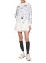 模特儿示范图 - 点击放大 - SOUTHCAPE - Floral Contrast Collar Jacket