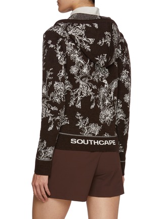 背面 - 点击放大 - SOUTHCAPE - Floral Jacquard Knit Hoodie