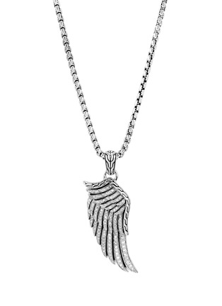 细节 - 点击放大 - JOHN HARDY - Legends Eagle Diamond Sterling Silver Pendant Necklace — Size 24