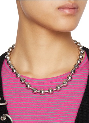 模特儿示范图 - 点击放大 - WE11DONE - Ball Necklace