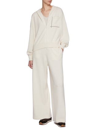 模特儿示范图 - 点击放大 - BRUNELLO CUCINELLI - 宽松运动裤