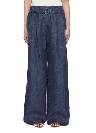 首图 - 点击放大 - BRUNELLO CUCINELLI - Denim Look Linen Pants