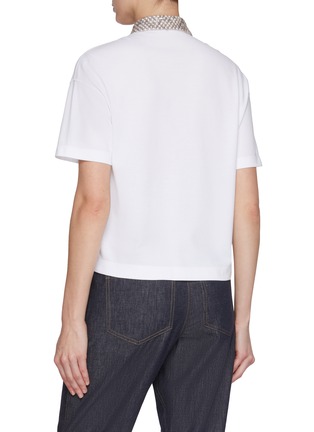 背面 - 点击放大 - BRUNELLO CUCINELLI - Embroidered Collar Cotton Polo Shirt